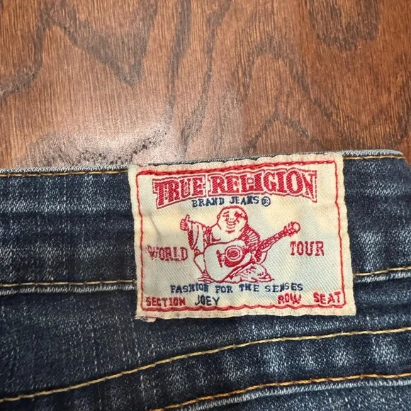 True Religion Dark Blue Flare Jeans - Picture 4 of 4